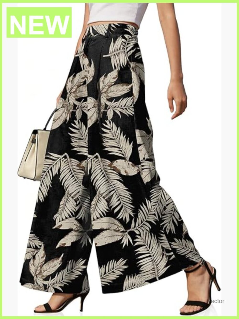 Wide Leg Linen Palazzo Pants High Waisted Flowy Casual Trousers with Pockets
